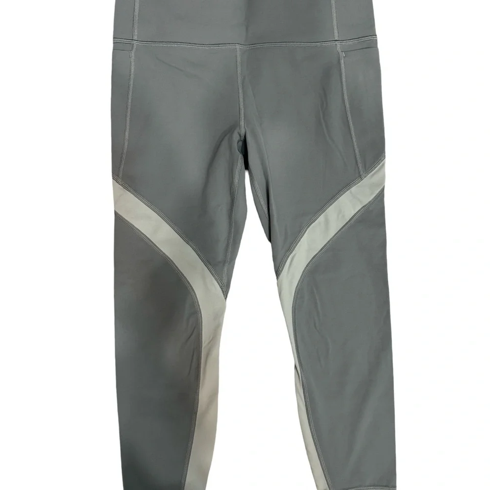 Athleta Salutation Stash Pocket II Colorblock 7/8 Tight Lead Green size SP - Picture 3 of 8